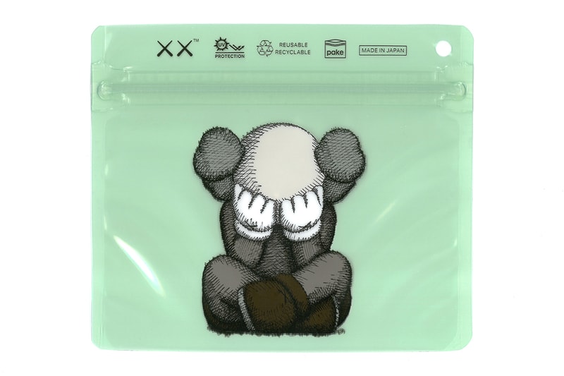 KAWS Pake Collaboration Functional Zip Bags kaws tokyo first multipurpose UV water dust scent proof release