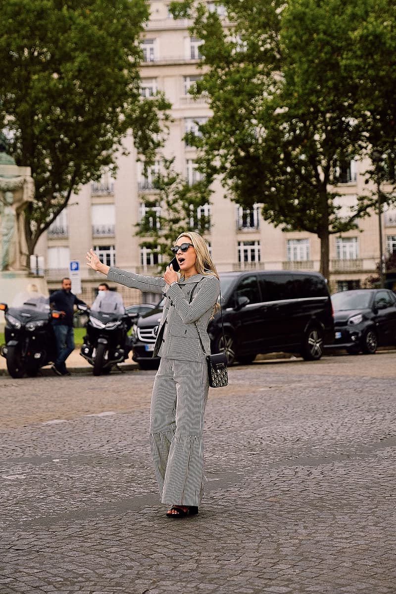 Paris Fashion Week SS22 Street Style Is a Masterclass in Layering dior bella hadid nick wooster kim jones air jordan air dior lvmh luxury kenny scharf travis scott air jordan 1 high og sneakers