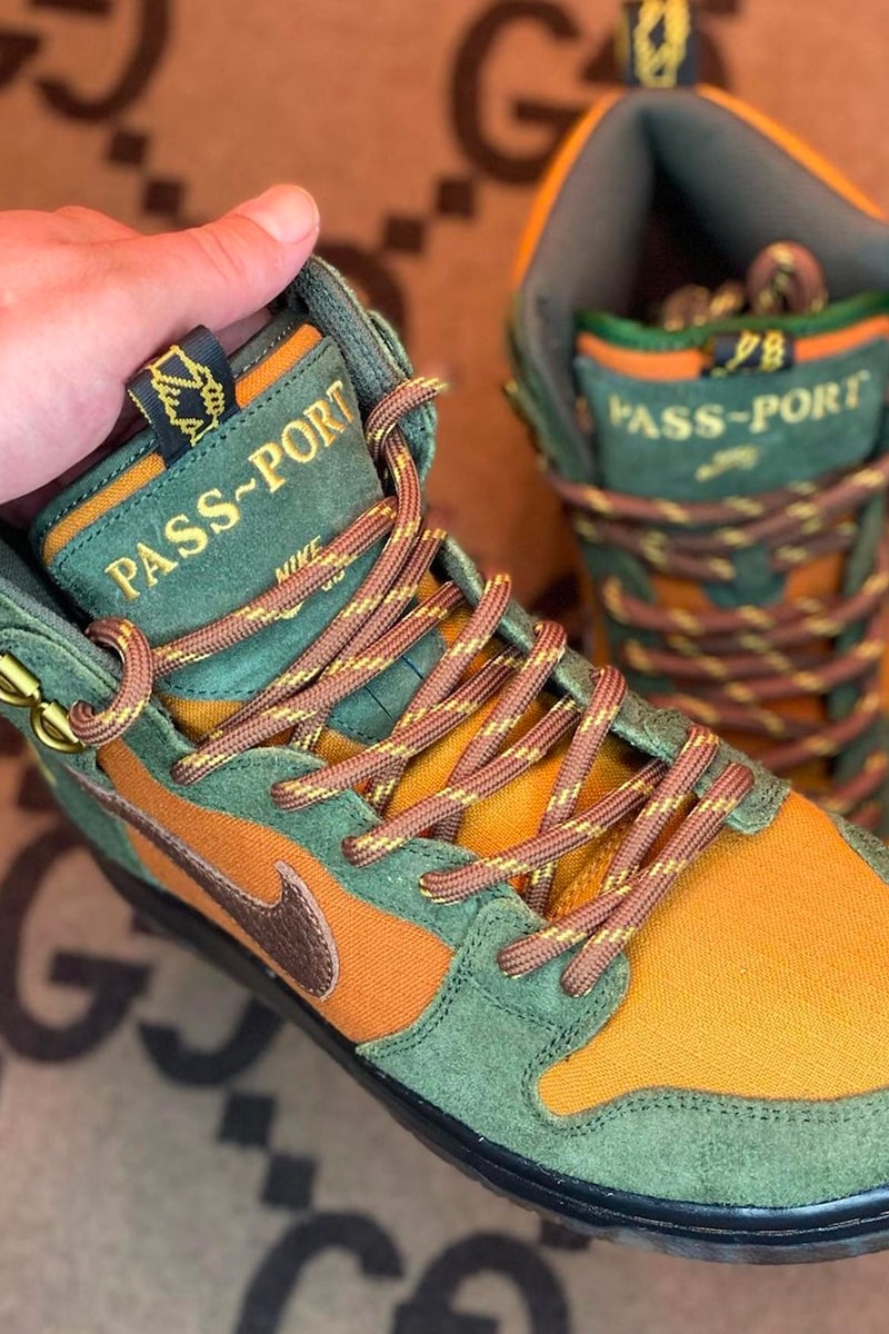 Pass~Port Nike SB Dunk High Workboot First Look Release Info Date Buy Price