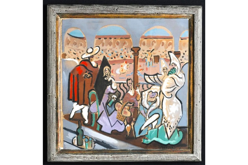 Pablo Picasso Painting Found in Man's Closet Sells for $150,000 USD Le Tricorne srobonne rutgers john mcinnis auctioneers paintings fine art the claude picasso adminstration auctions paintings