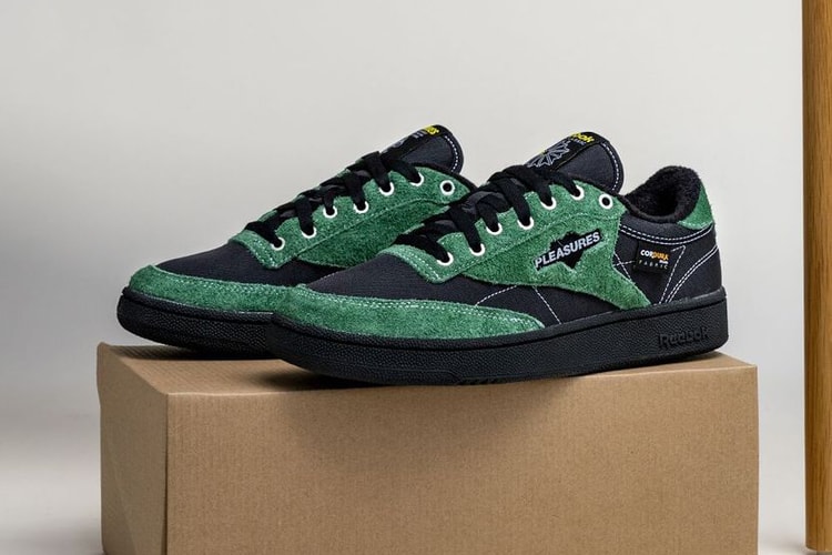 PLEASURES Crafts Textile-Heavy Reebok Club C 85 and Club C Legacy