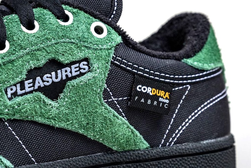 PLEASURES x Reebok Club C Legacy CLUB C 85 Collaboration Release Information Drop Date Closer First Look 