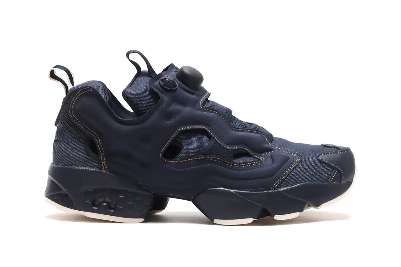 reebok instapump fury denim jeans black blue core black night navy chalk sepia official release date info photos price store list buying guide