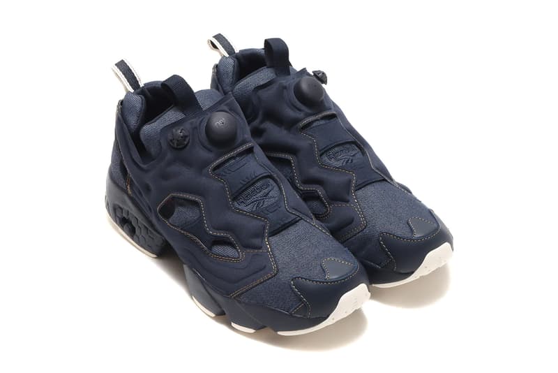 reebok instapump fury denim jeans black blue core black night navy chalk sepia official release date info photos price store list buying guide