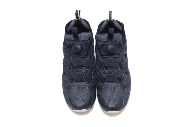 reebok instapump fury denim jeans black blue core black night navy chalk sepia official release date info photos price store list buying guide