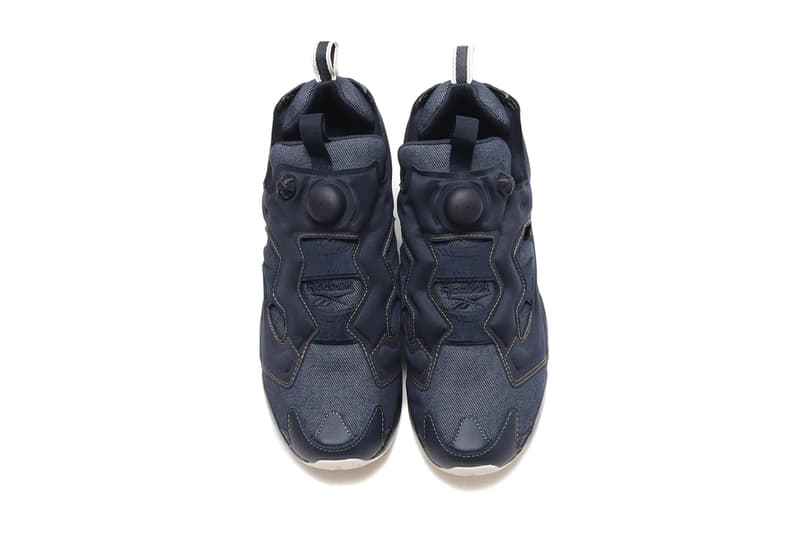 reebok instapump fury denim jeans black blue core black night navy chalk sepia official release date info photos price store list buying guide