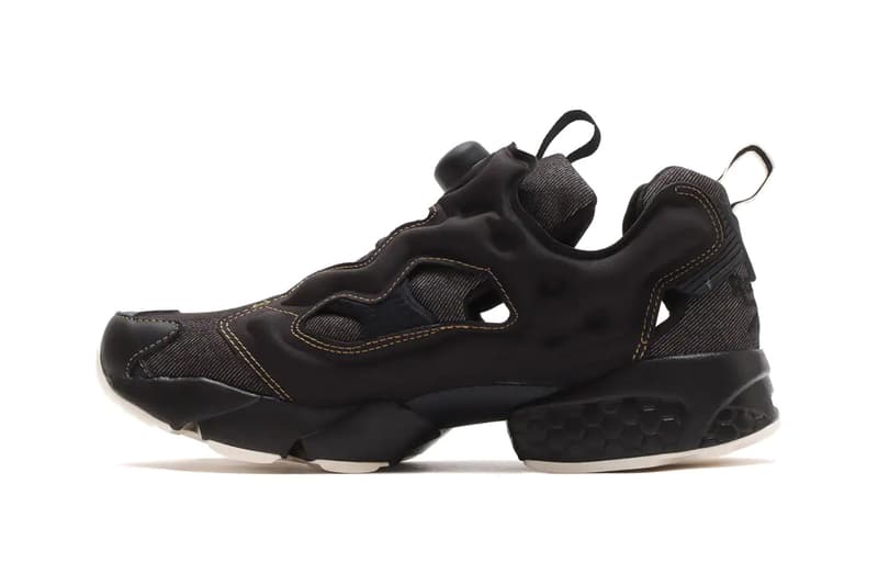 reebok instapump fury denim jeans black blue core black night navy chalk sepia official release date info photos price store list buying guide