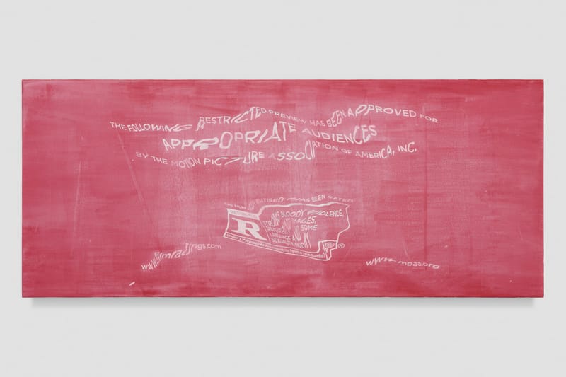 Robert Lazzarini Distorts Movie Title Cards in "Rated R for Violence" Exhibition