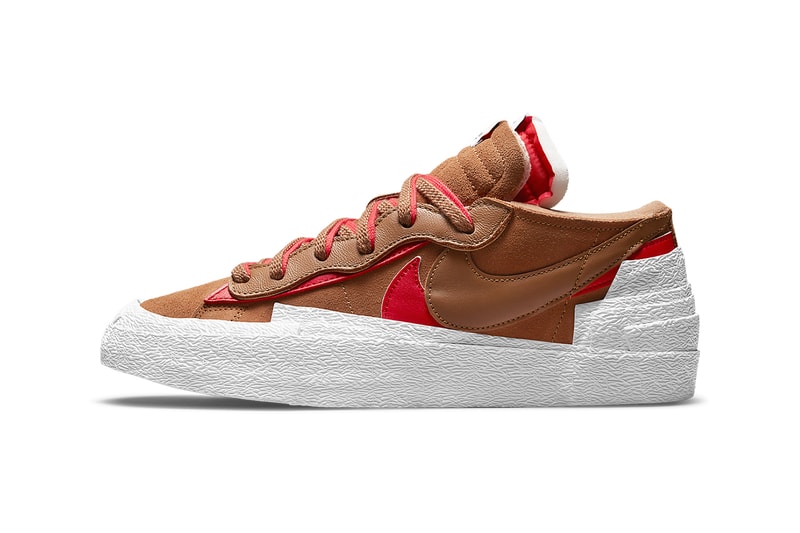 sacai nike blazer low british tan white university red DD1877 200 release date info store list buying guide photos price chitose abe