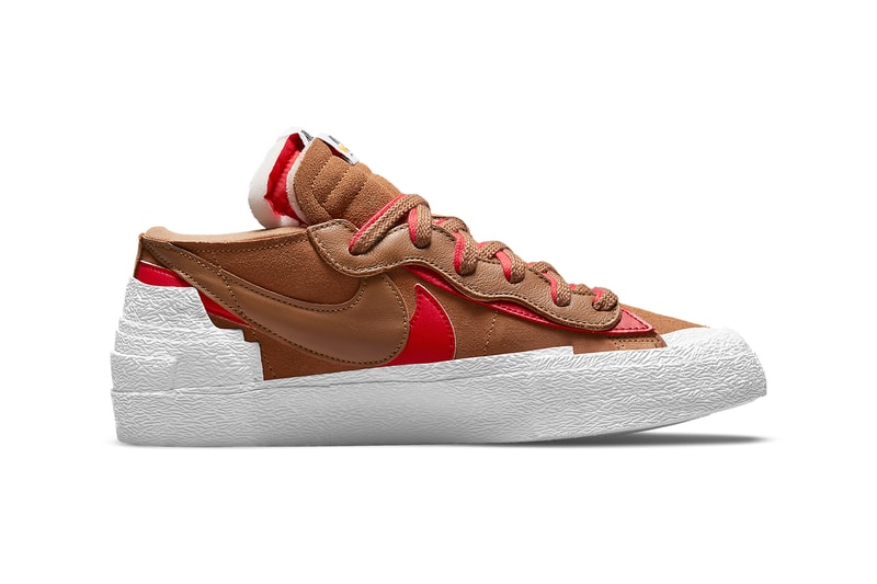 sacai nike blazer low british tan white university red DD1877 200 release date info store list buying guide photos price chitose abe