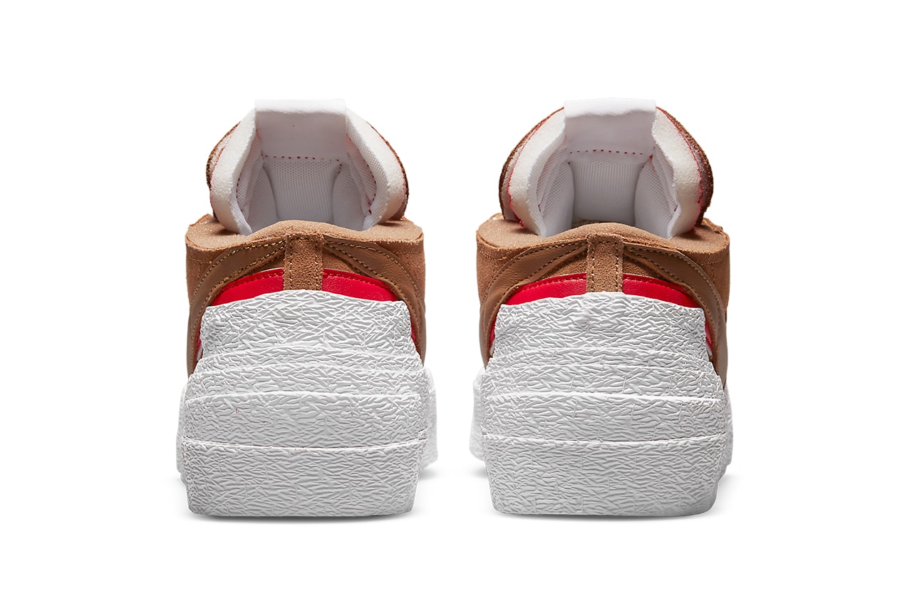 sacai nike blazer low british tan white university red DD1877 200 release date info store list buying guide photos price chitose abe