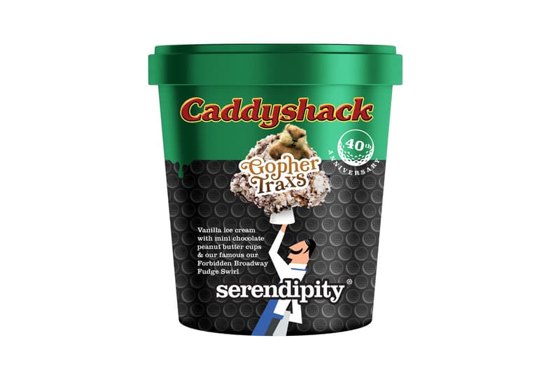 serendipity brands gopher trax caddyshack inspired ice cream peanut butter cup salted caramel swirl vanilla official release date info photos price store list buying guide 