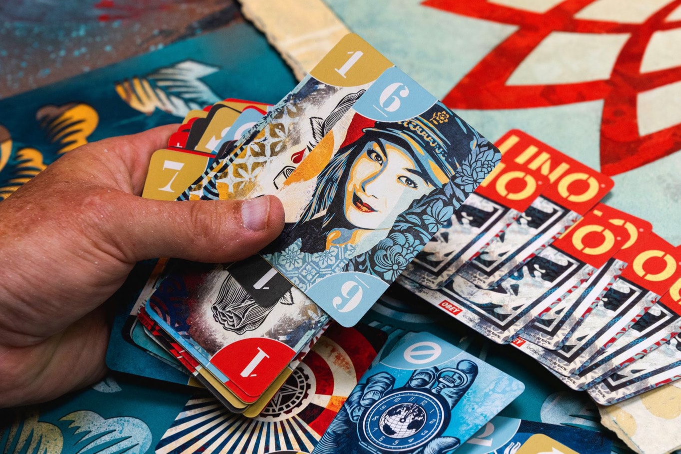 Shepard Fairey Mattel Uno Ocean Conservancy Cards