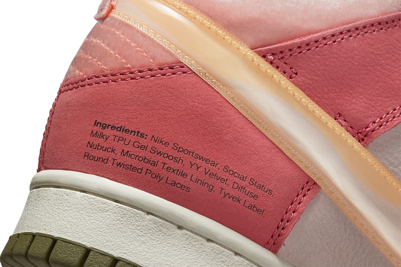 social status nike dunk mid light soft pink DJ1173 600 canvas DJ1173 700 milk carton food ingredients release date info store list buying guide photos price 