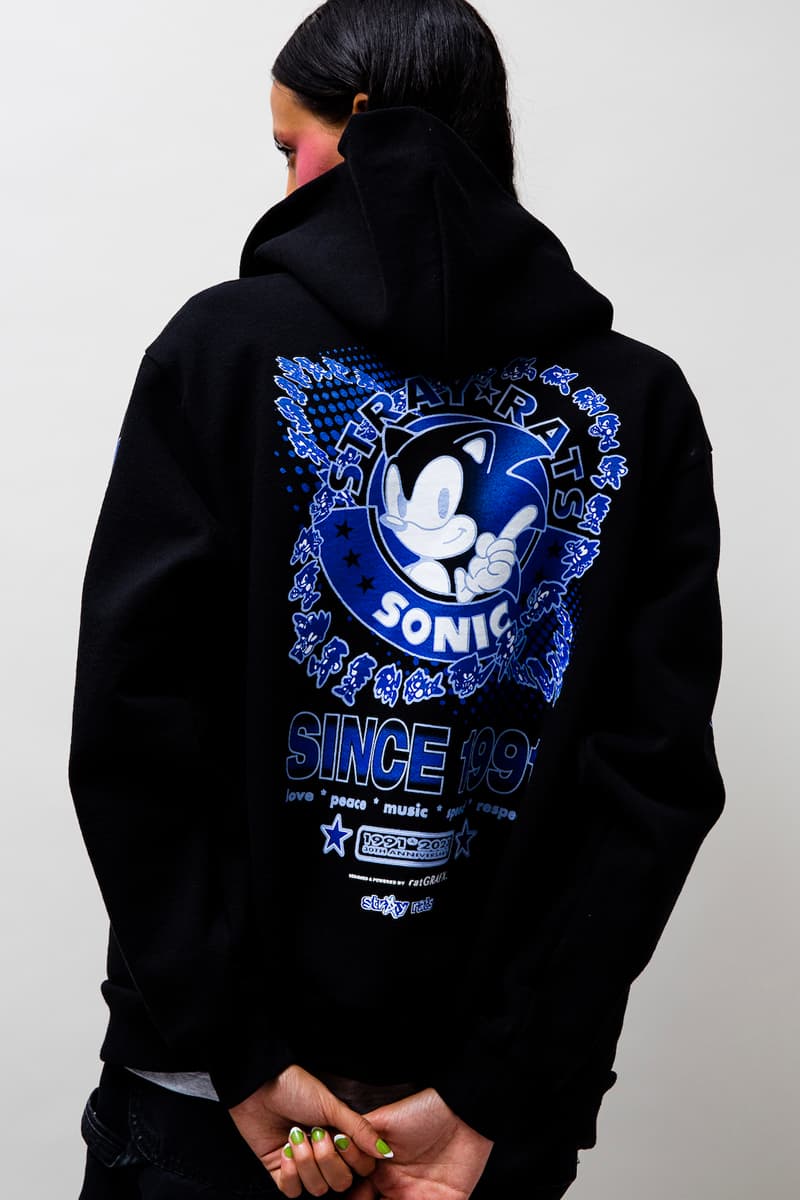 Sonic the Hedgehog Stray Rats Collection Lookbook Release Date Buy Price T Shirt Sweater Hoodie Crewneck Polo Shorts Mug Pogs Pin