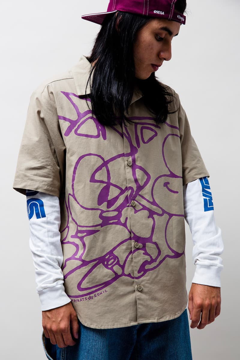 Sonic the Hedgehog Stray Rats Collection Lookbook Release Date Buy Price T Shirt Sweater Hoodie Crewneck Polo Shorts Mug Pogs Pin