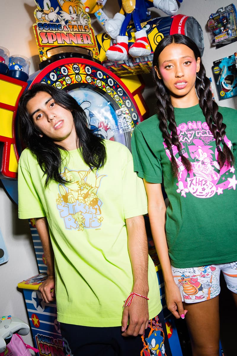 Sonic the Hedgehog Stray Rats Collection Lookbook Release Date Buy Price T Shirt Sweater Hoodie Crewneck Polo Shorts Mug Pogs Pin