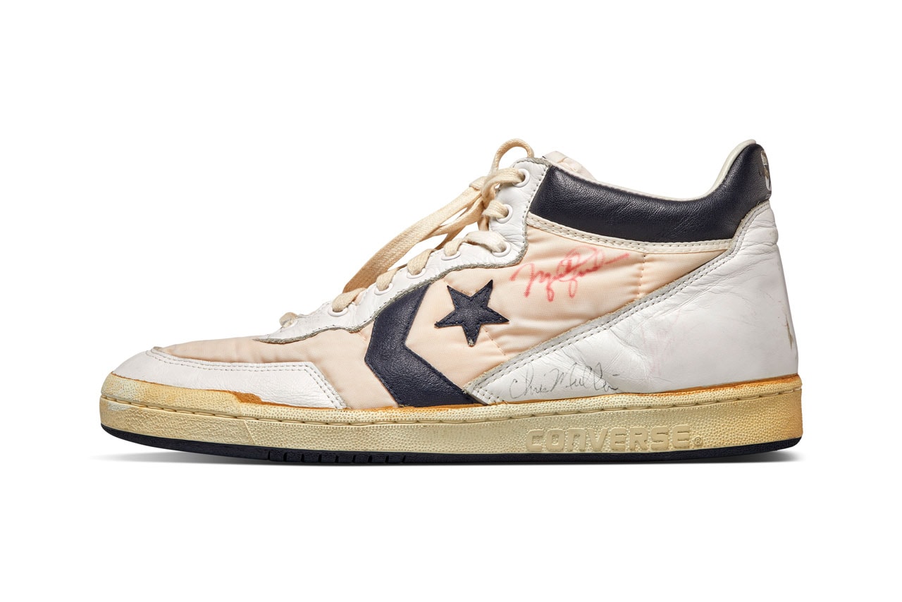 Michael Jordan's 1984 Olympic Trials Sneakers To Be Sold in Sotheby's Auction Bill Bowerman nike converse fastbreak bidding sale 