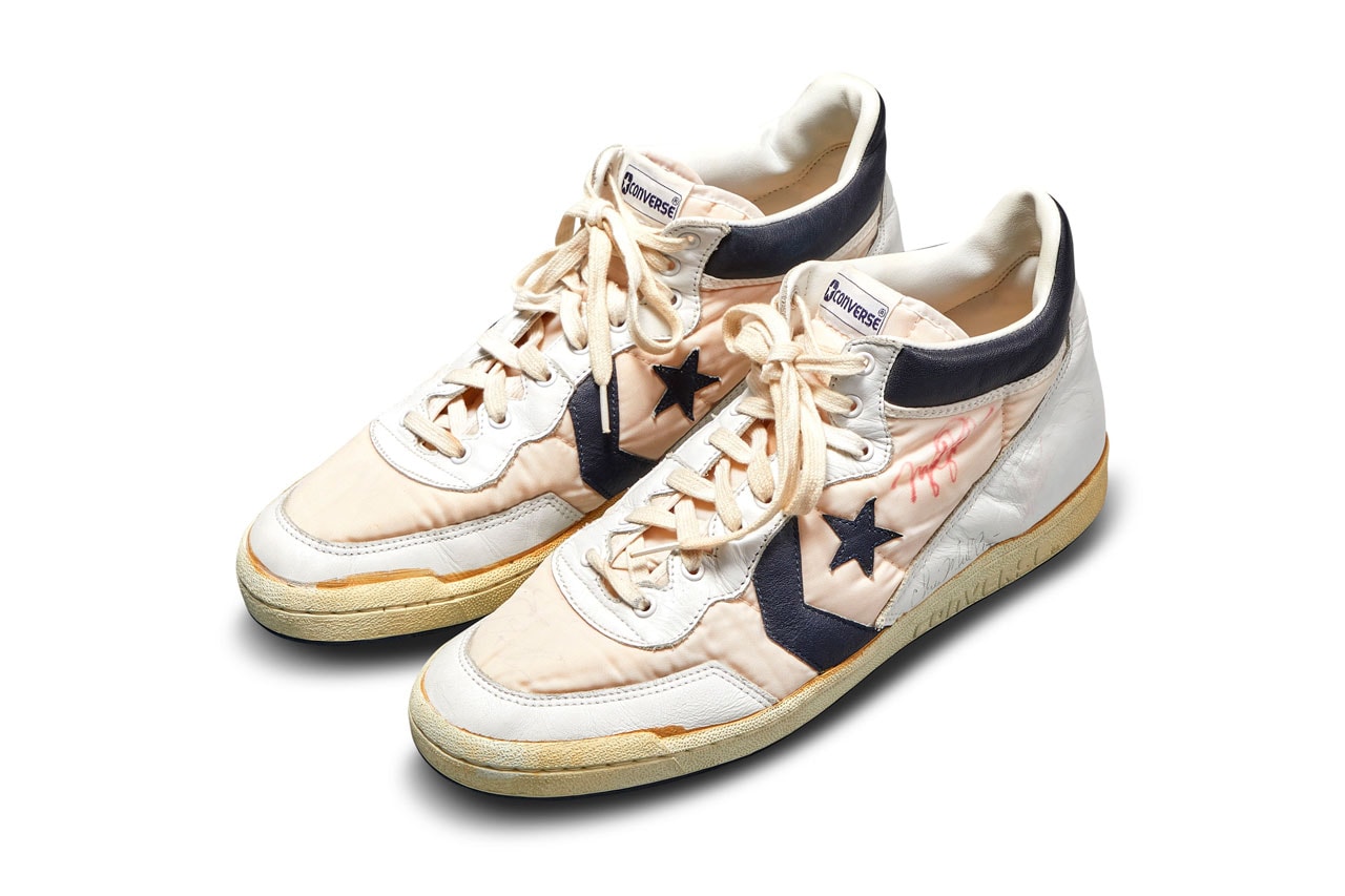 Michael Jordan's 1984 Olympic Trials Sneakers To Be Sold in Sotheby's Auction Bill Bowerman nike converse fastbreak bidding sale 