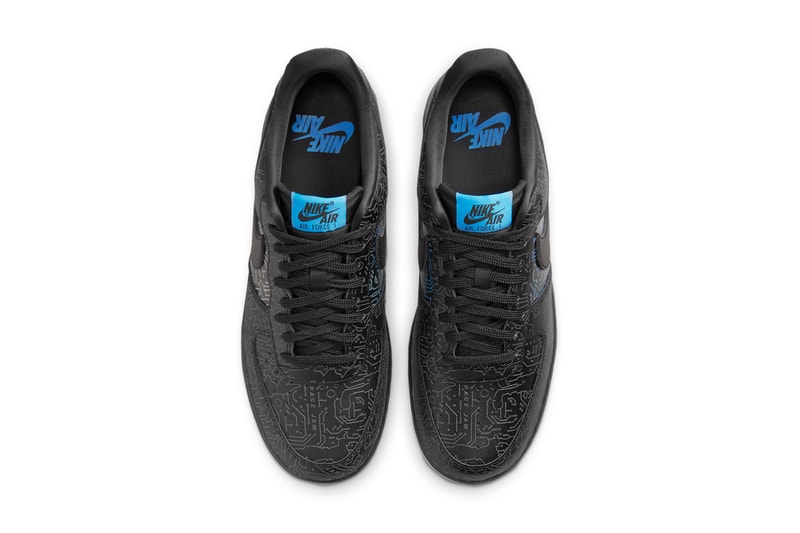 space jam a new legacy nike sportswear air force 1 low computer chip black blue DH5354 001 official release date info photos price store list buying guide