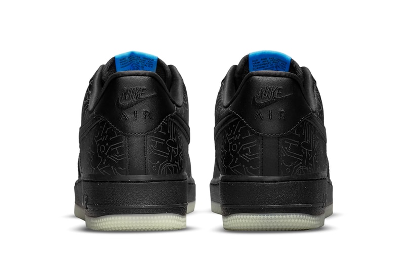 space jam a new legacy nike sportswear air force 1 low computer chip black blue DH5354 001 official release date info photos price store list buying guide