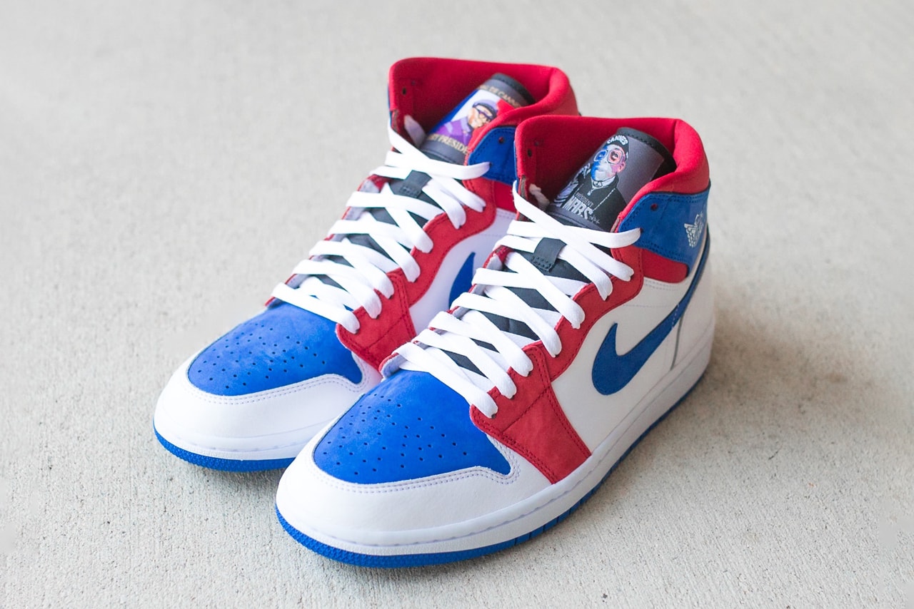 spike lee cannes film festival air jordan 1 pe player edition red white blue sample official release date info photos price store list buying guide