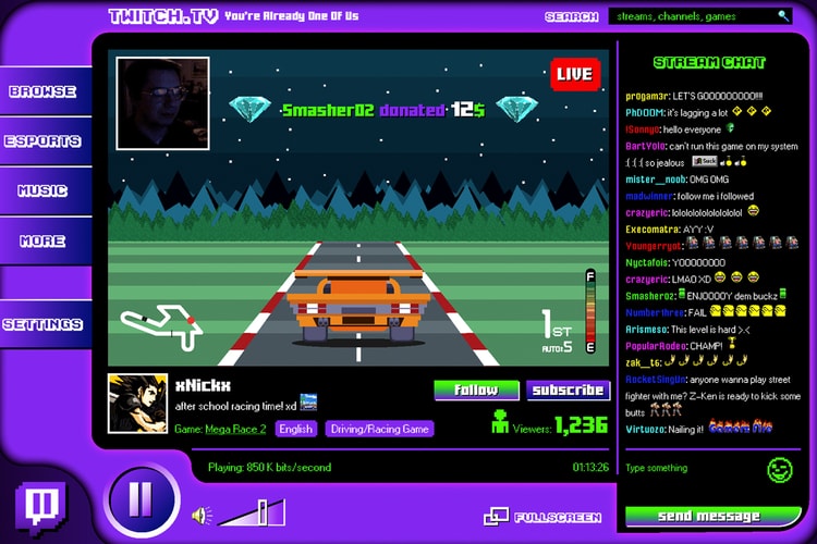 Twitch, Spotify, Airbnb & Others Reimagined as '90s Websites