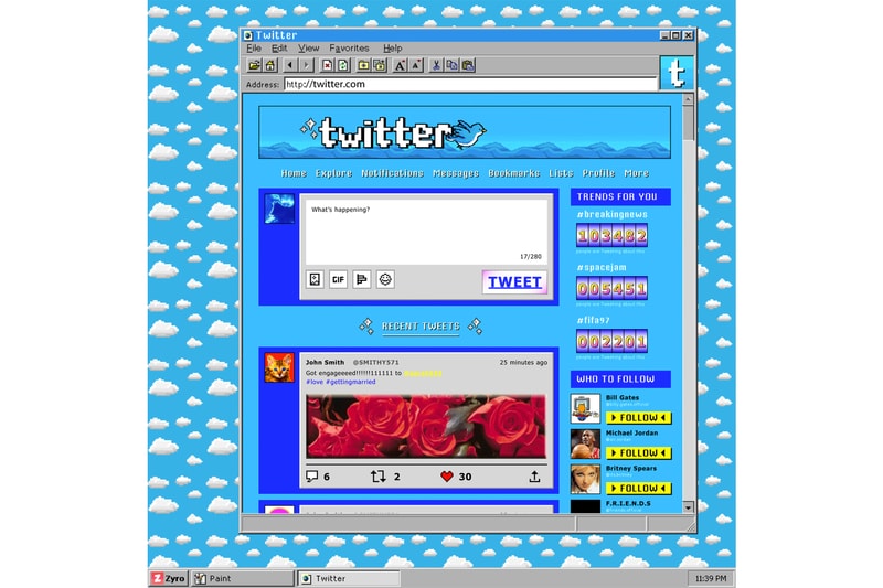 Twitter Youtube Facebook Spotify Twitch Airbnb Disney Whatsapp Others Reimagined as 90s Websites Zyro Snake Tamagotchi Website Builder
