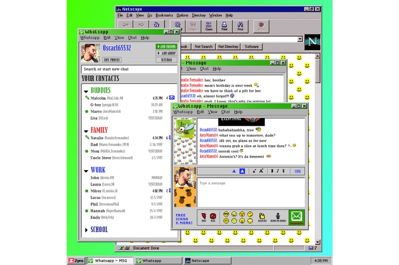 Twitter Youtube Facebook Spotify Twitch Airbnb Disney Whatsapp Others Reimagined as 90s Websites Zyro Snake Tamagotchi Website Builder