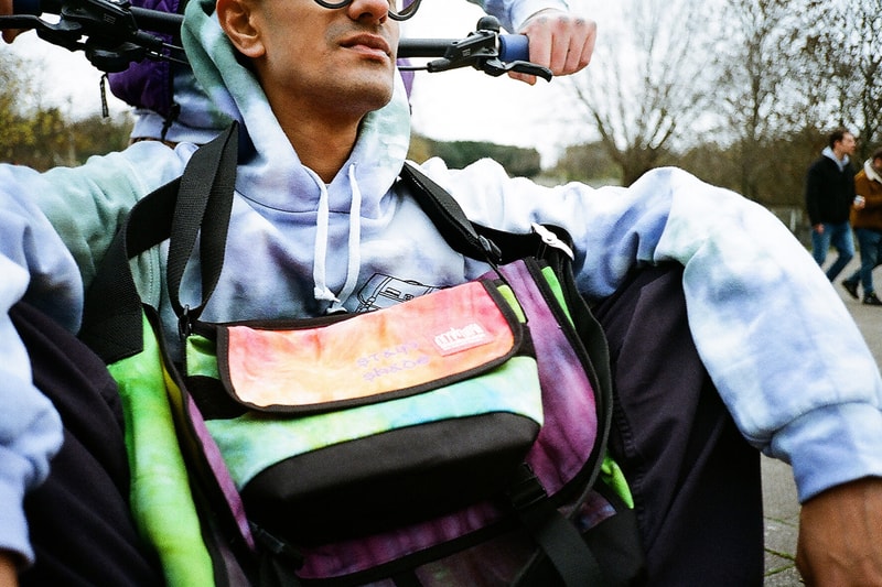 Stain Shade x Manhattan Portage Collaboration bag release information tie dye