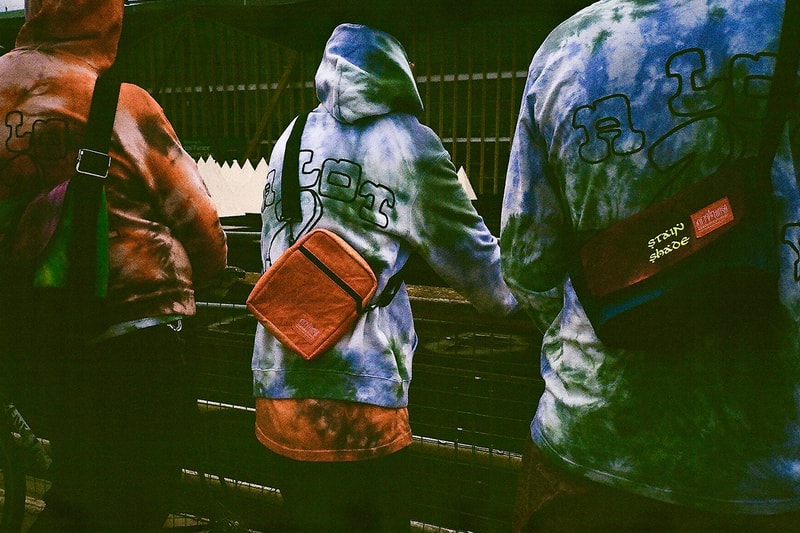 Stain Shade x Manhattan Portage Collaboration bag release information tie dye