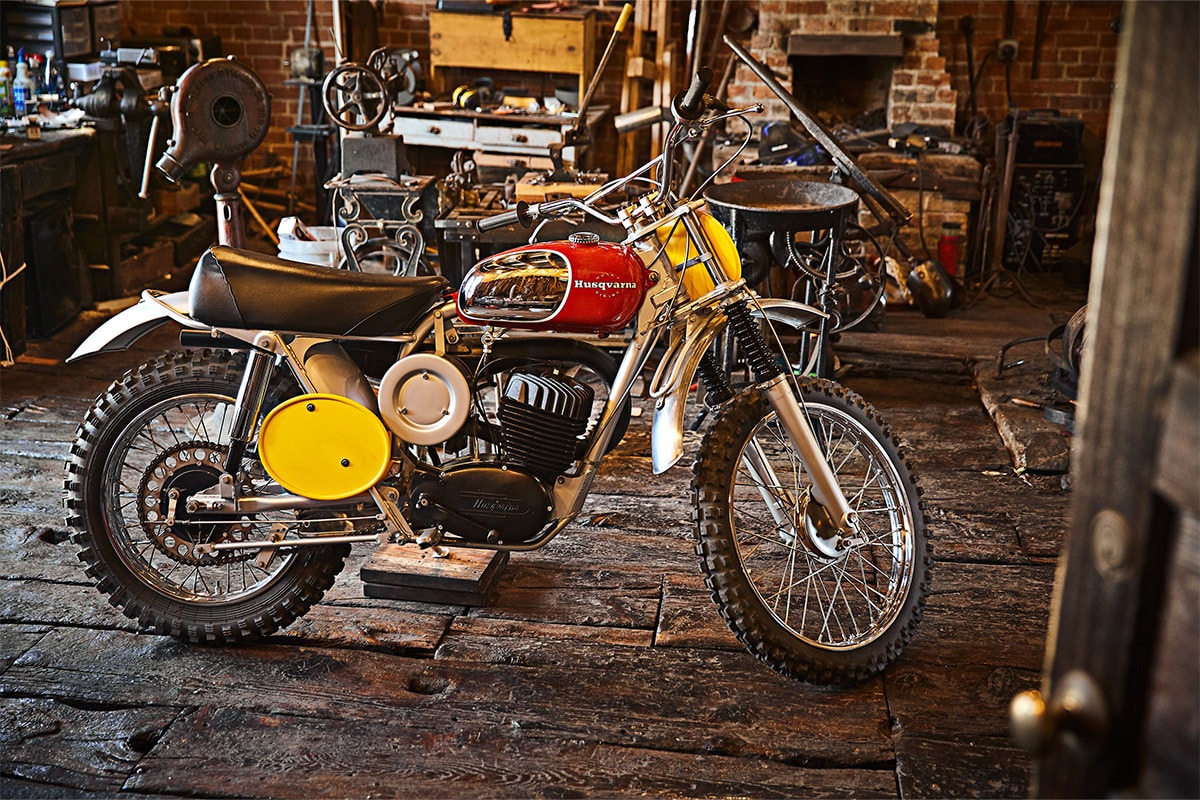 rm sothebys steve mcqueen bengt aberg 1968 husqvarna viking 360 motorcycle motocross auction 