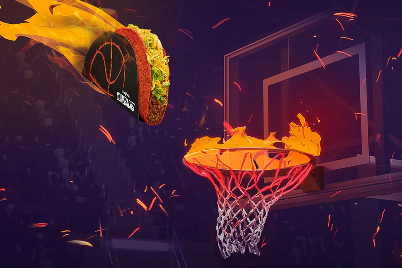 Taco Bell Free Flamin’ Hot Doritos Locos Tacos Milwaukee Bucks NBA Champions 2021