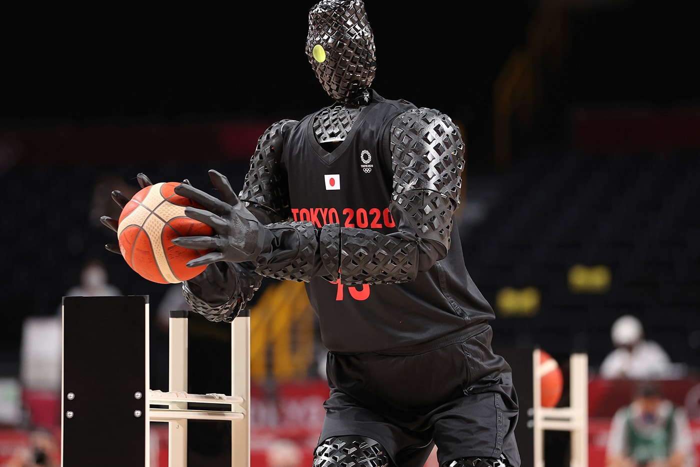 Tokyo Olympics CUE Toyota robot basketball player nba robotics CUE Tokyo Olympics 