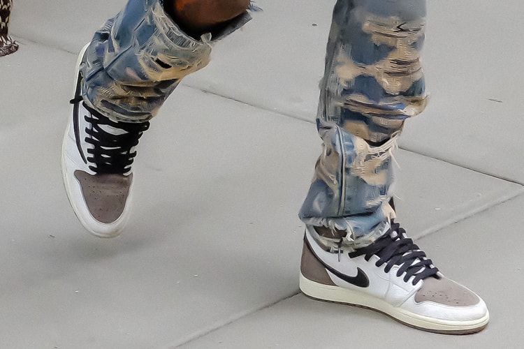 Travis Scott Spotted in "Reverse" Air Jordan 1 High Collab Again