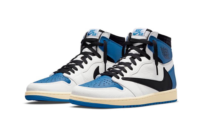 travis scott fragment air jordan 1 high military blue white black DH3227 105 hiroshi fujiwara release date info store list buying guide photos price 