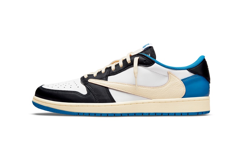 travis scott fragment design air michael jordan brand 1 low dm7866 140 white blue black sail official release date info photos price store list buying guide