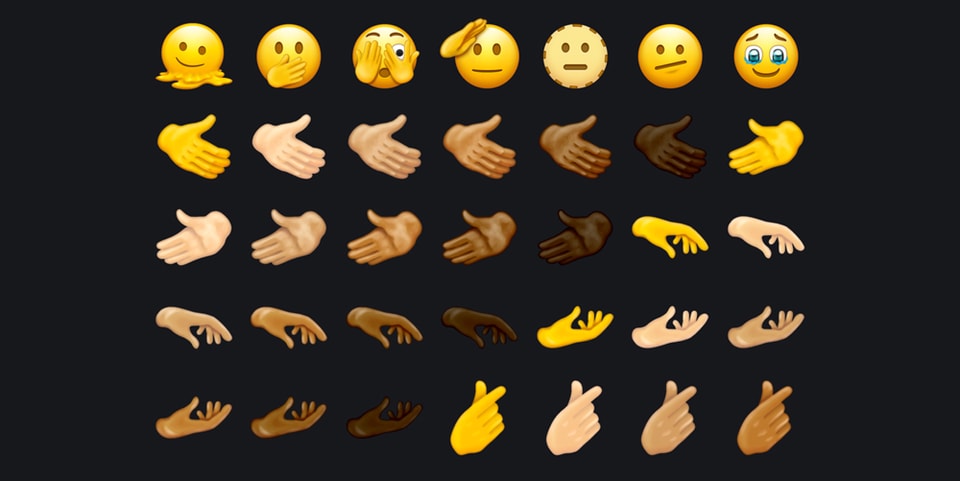 The existing hand emojis according to unicode 12.0