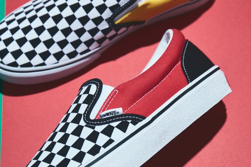 vans slip on billys tokyo trapezoid pattern black white red green yellow blue billys tokyo exclusive official release date info photos price store list buying guide