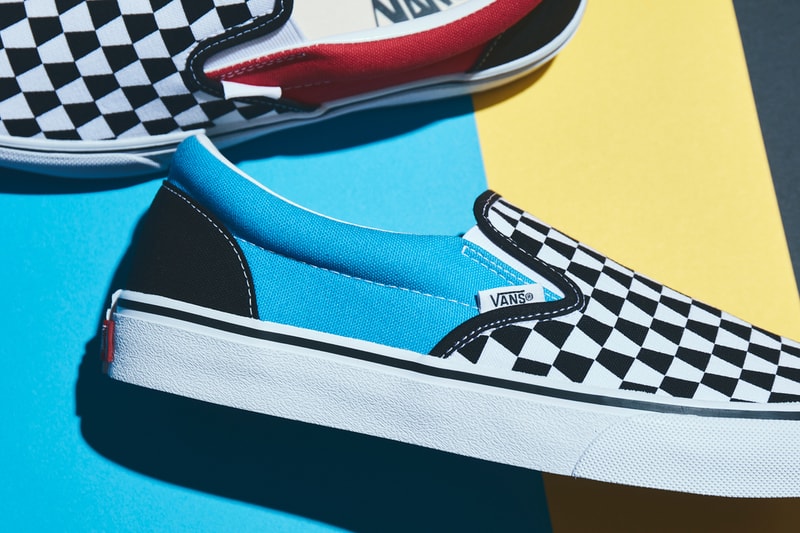 vans slip on billys tokyo trapezoid pattern black white red green yellow blue billys tokyo exclusive official release date info photos price store list buying guide