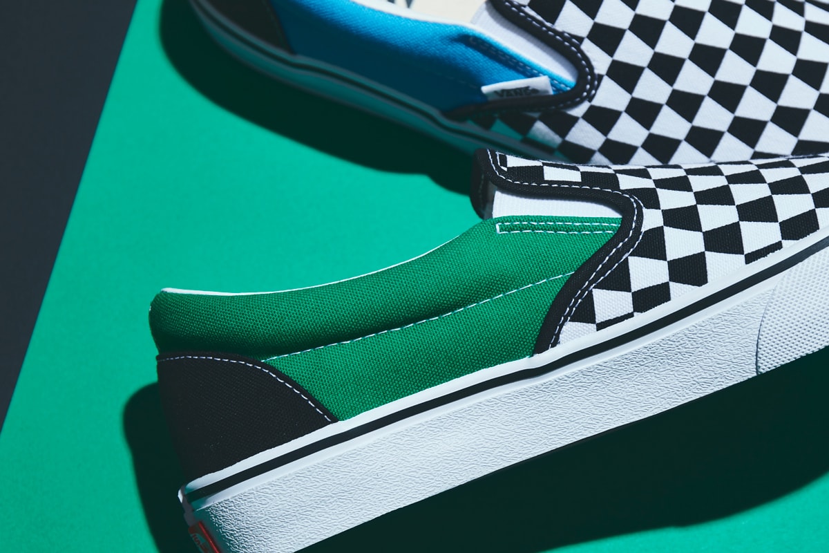 vans slip on billys tokyo trapezoid pattern black white red green yellow blue billys tokyo exclusive official release date info photos price store list buying guide
