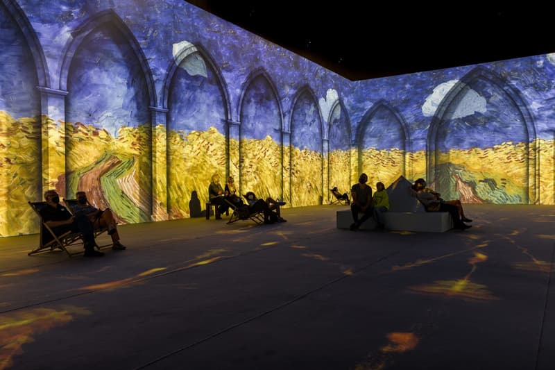 Vincent Van Gogh Exhibition The Immersive Experience London Shoreditch 106 Commercial Street E1 6LZ Digital Screens Paintings Sunflowers The Starry Night