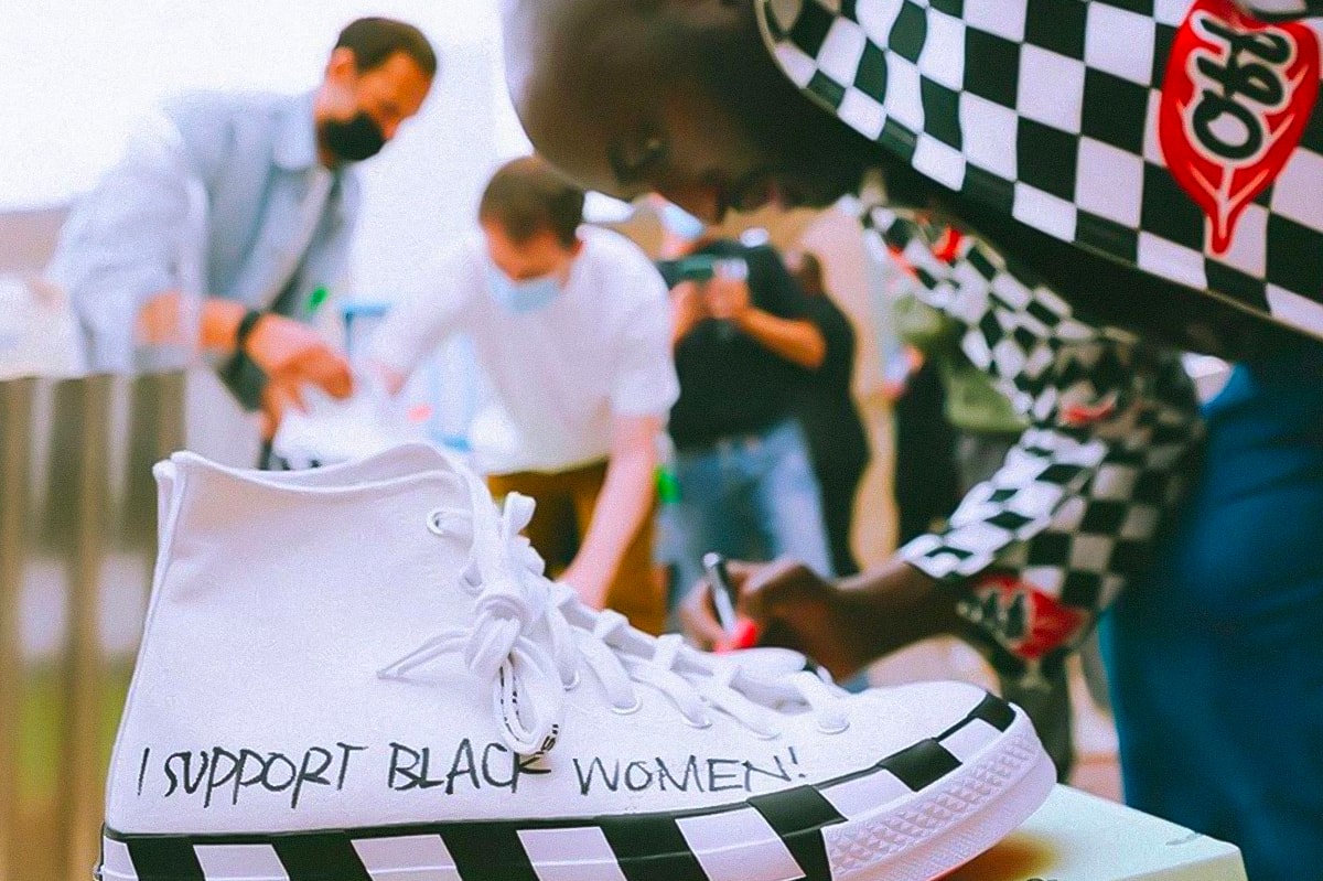 Virgil Abloh Signed Off-White™ Converse Chuck 70 Hi Support Black Women Leaders Info
