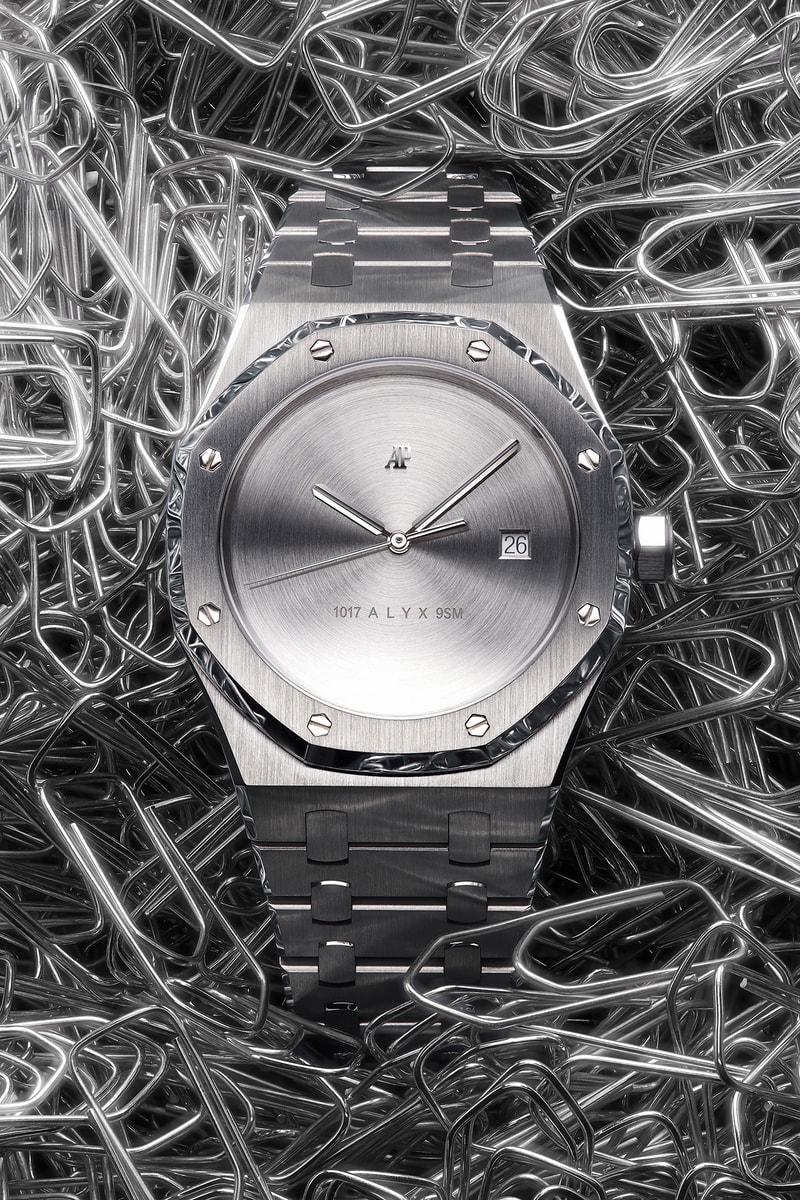 1017 ALYX 9SM Mad Paris Silver Audemars Piguet Royal Oak Watch SSENSE swiss watches Matthew M Williams