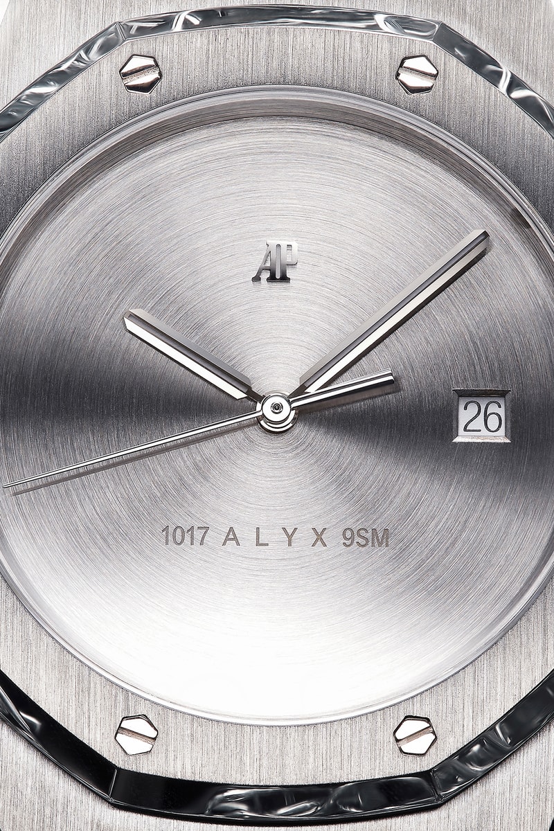 1017 ALYX 9SM Mad Paris Silver Audemars Piguet Royal Oak Watch SSENSE swiss watches Matthew M Williams