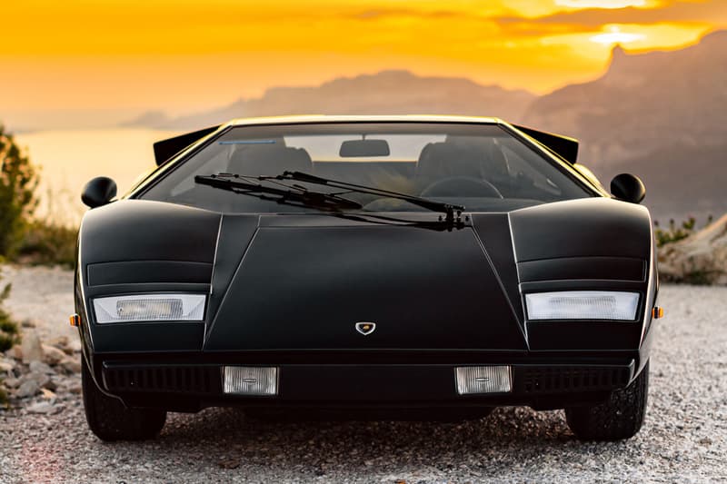 1975 Lamborghini Countach LP400 "Periscopio" by Bertone RM Sotheby's Auction Rare Italian Supercar Classic Black The Guikas Collection