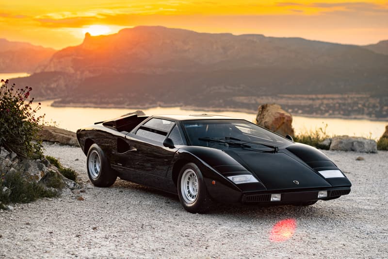 1975 Lamborghini Countach LP400 "Periscopio" by Bertone RM Sotheby's Auction Rare Italian Supercar Classic Black The Guikas Collection