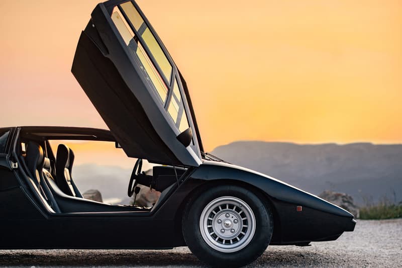 1975 Lamborghini Countach LP400 "Periscopio" by Bertone RM Sotheby's Auction Rare Italian Supercar Classic Black The Guikas Collection