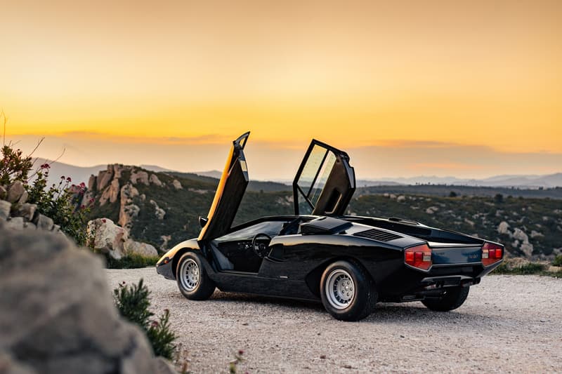 1975 Lamborghini Countach LP400 "Periscopio" by Bertone RM Sotheby's Auction Rare Italian Supercar Classic Black The Guikas Collection