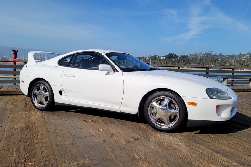 1995 Toyota Supra Mk4 Turbo Six-Speed Manual 2JZ Twin Stock JDM Japanese Classic Sportscar Stock Upgrades Bring a Trailer Auction